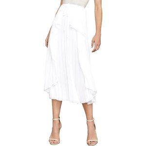 BCBGMaxAzria Bre Pleated Midi Skirt, Size XXS, NWT